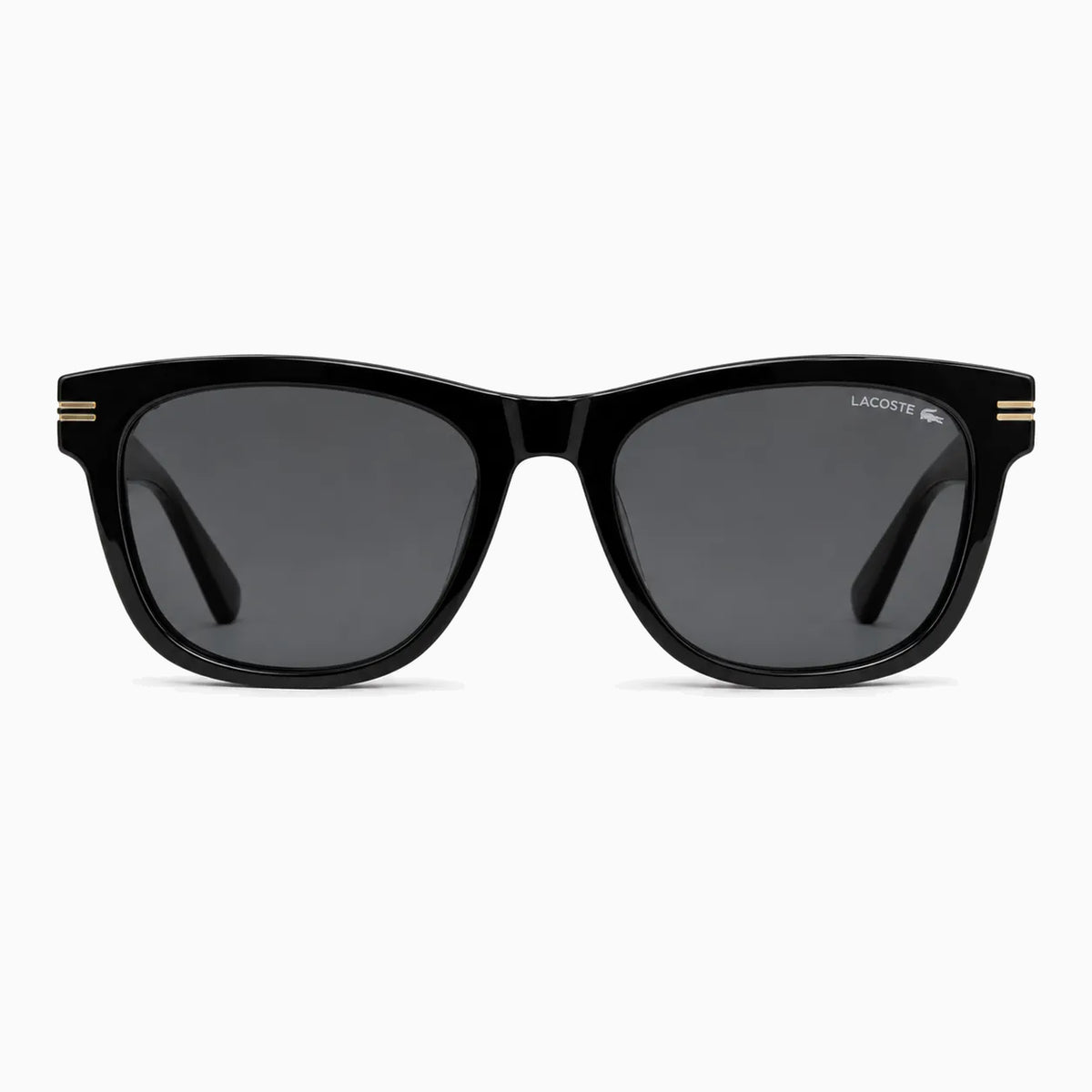 Lacoste Double-Stripe Square — Black sunglasses product view 1