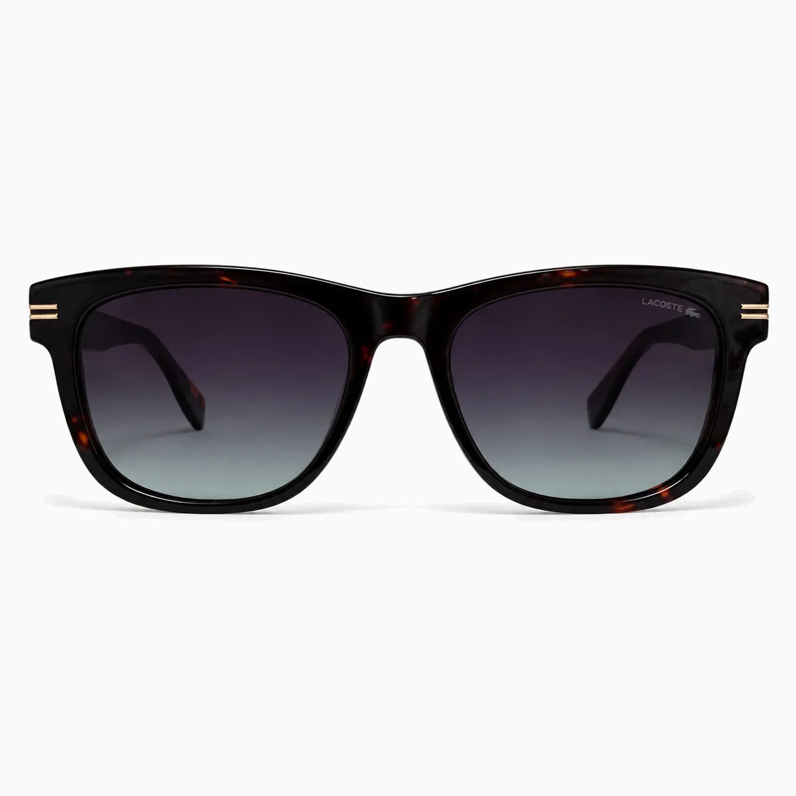 Lacoste Double-Stripe Square — Havana sunglasses product view 1