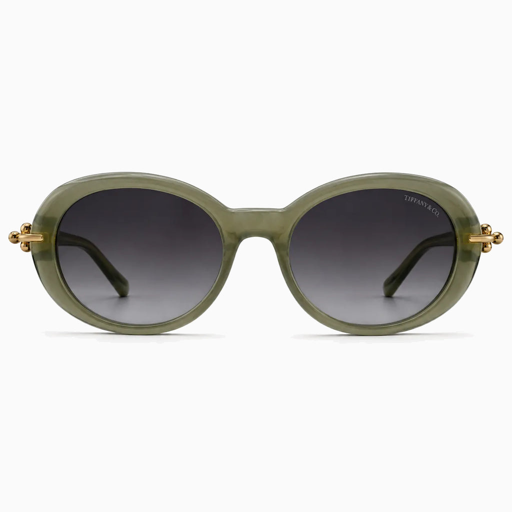 Tiffany & Co. TF4201 Round — Olive Green sunglasses product view 1