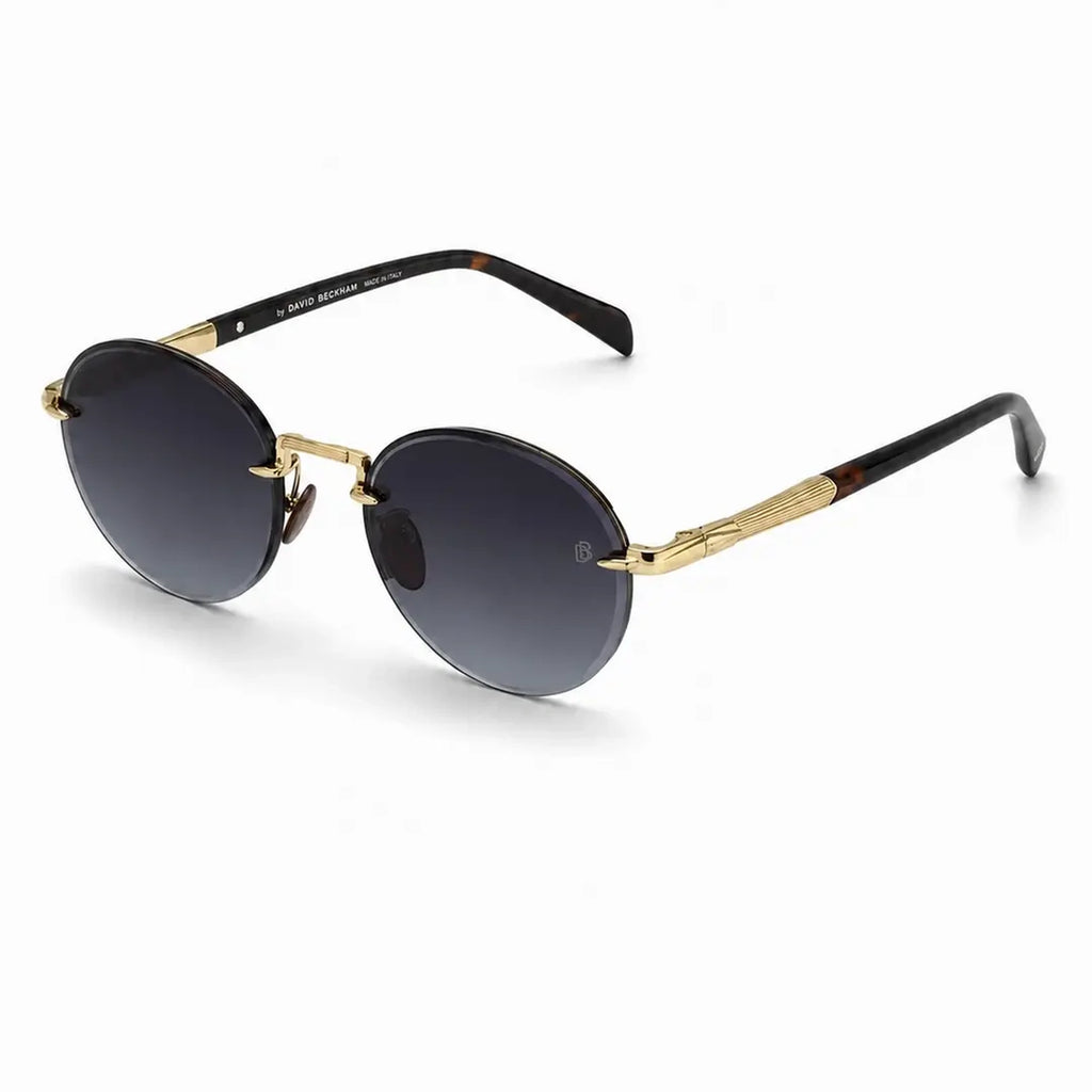 David Beckham DB7144/S Semi-Rimless Round — Gold sunglasses product view 2