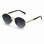 David Beckham DB7144/S Semi-Rimless Round — Gold sunglasses product view 2