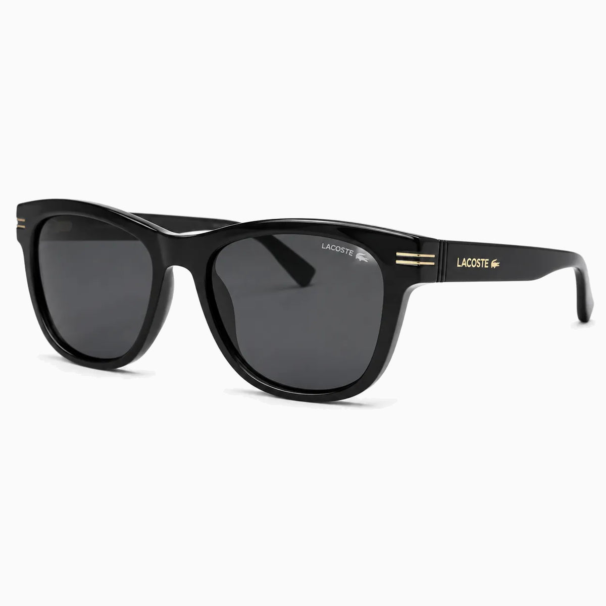 Lacoste Double-Stripe Square — Black sunglasses product view 2