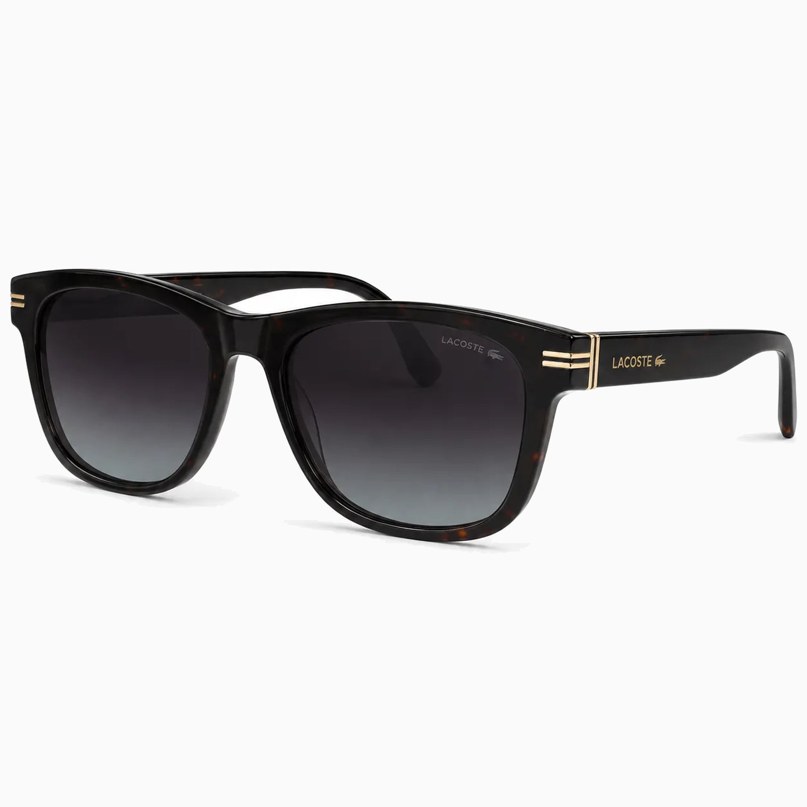Lacoste Double-Stripe Square — Havana sunglasses product view 2