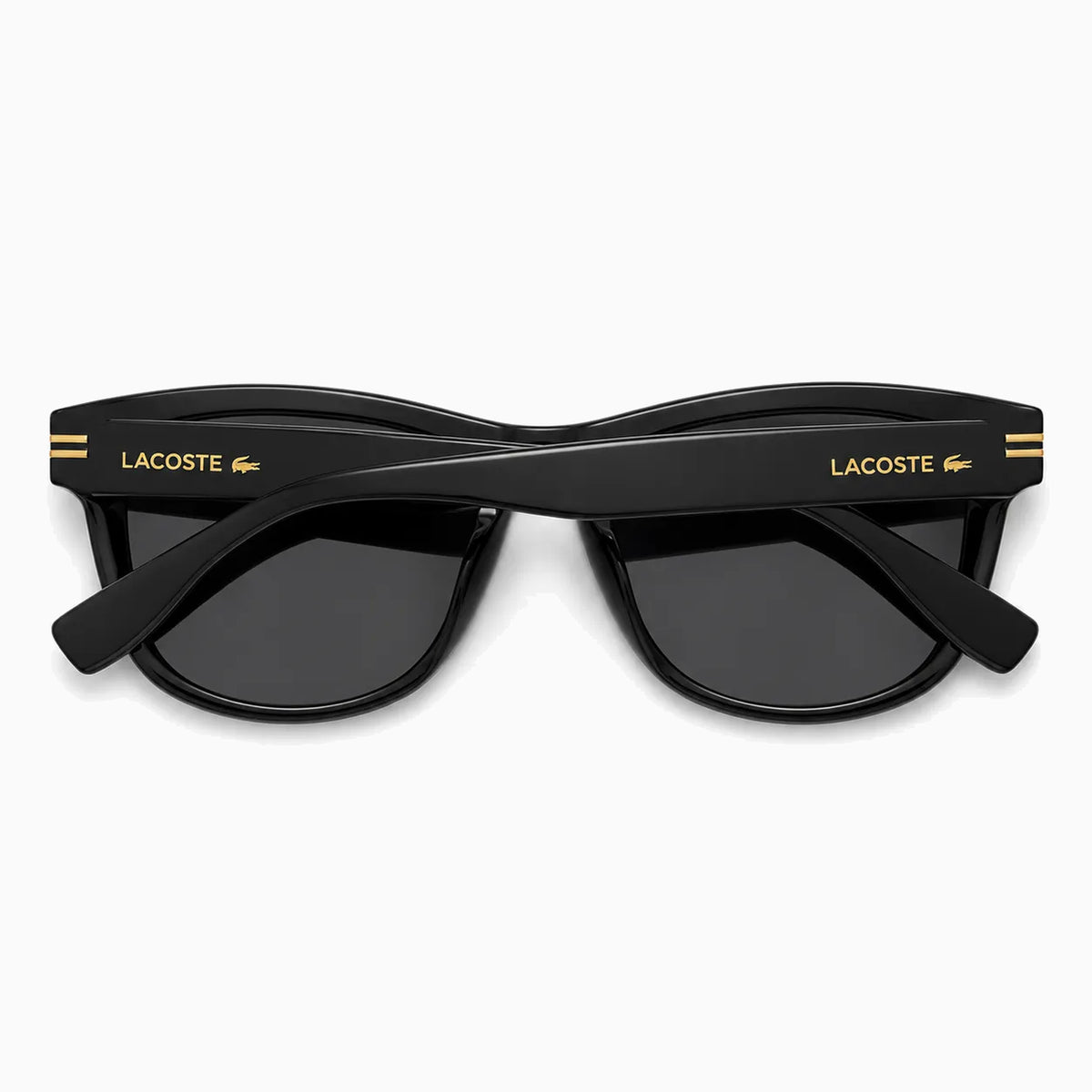 Lacoste Double-Stripe Square — Black sunglasses product view 3