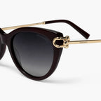 Tiffany HardWear Cat-Eye — Burgundy/Gold sunglasses product view 3