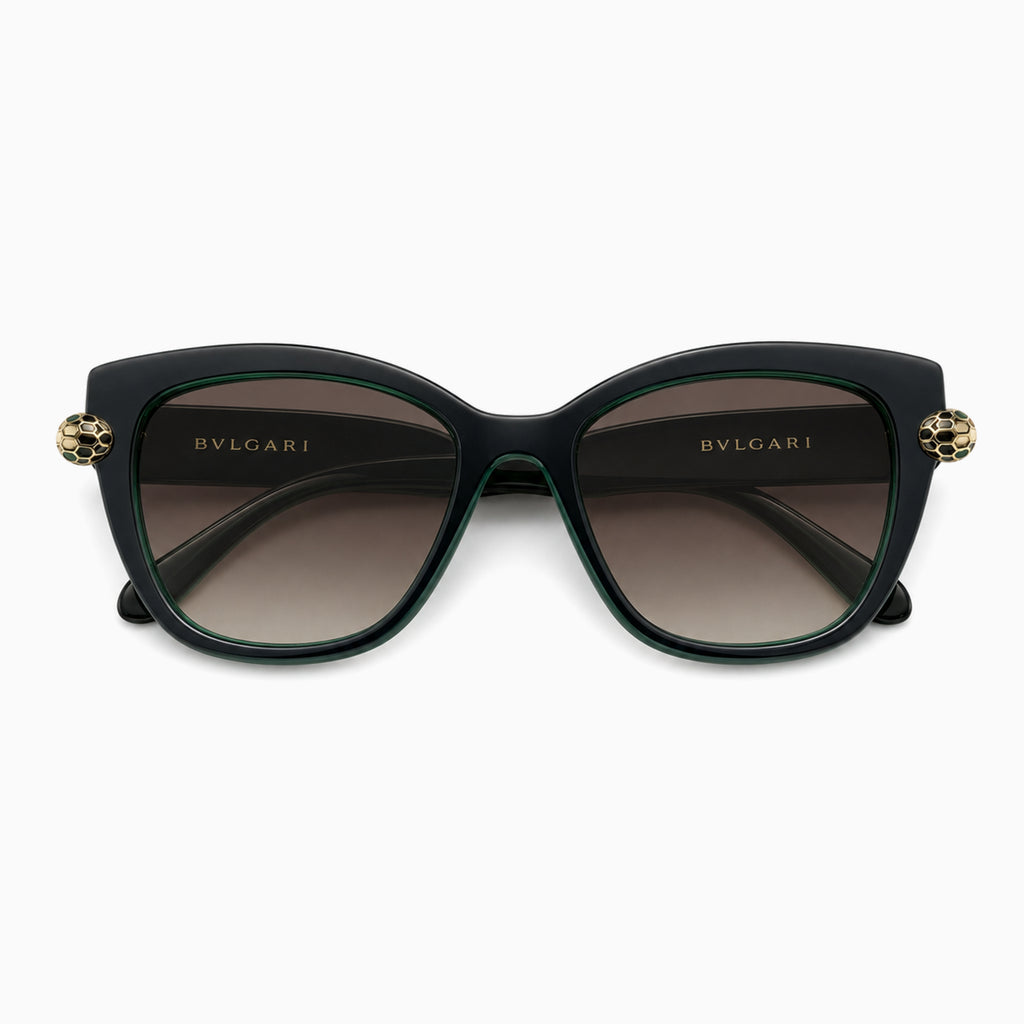 Bvlgari Serpenti Cat-Eye — Emerald Green sunglasses product view 4