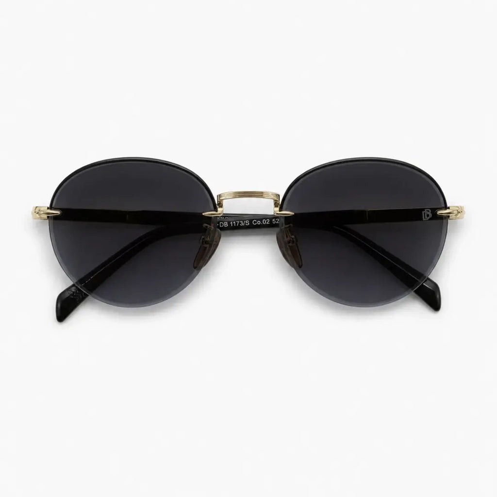 David Beckham DB7144/S Semi-Rimless Round — Gold sunglasses product view 4
