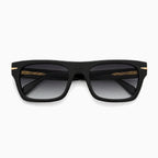 David Beckham Talisman Rectangle — Black/Gold sunglasses product view 4