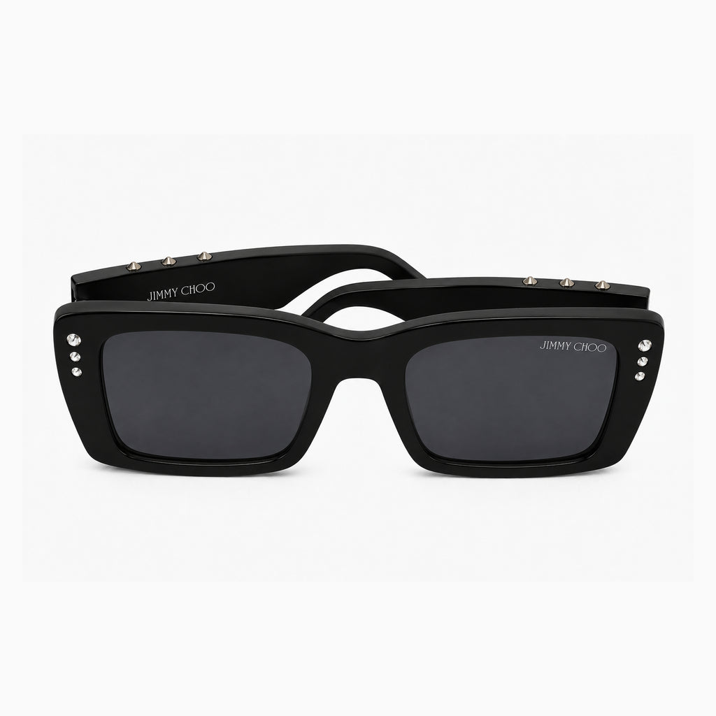 Jimmy Choo JC5016U Crystal-Stud Square — Black sunglasses product view 4