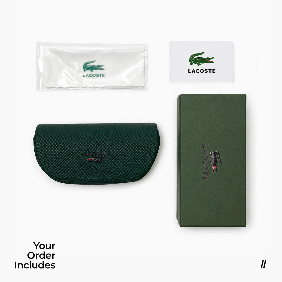 Lacoste Double-Stripe Square — Havana sunglasses product view 4