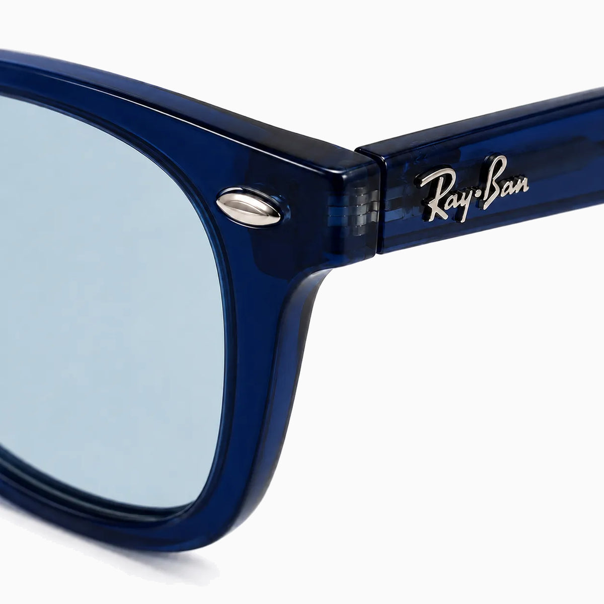 Ray-Ban Mega Wayfarer II — Transparent Dark Blue sunglasses product view 4