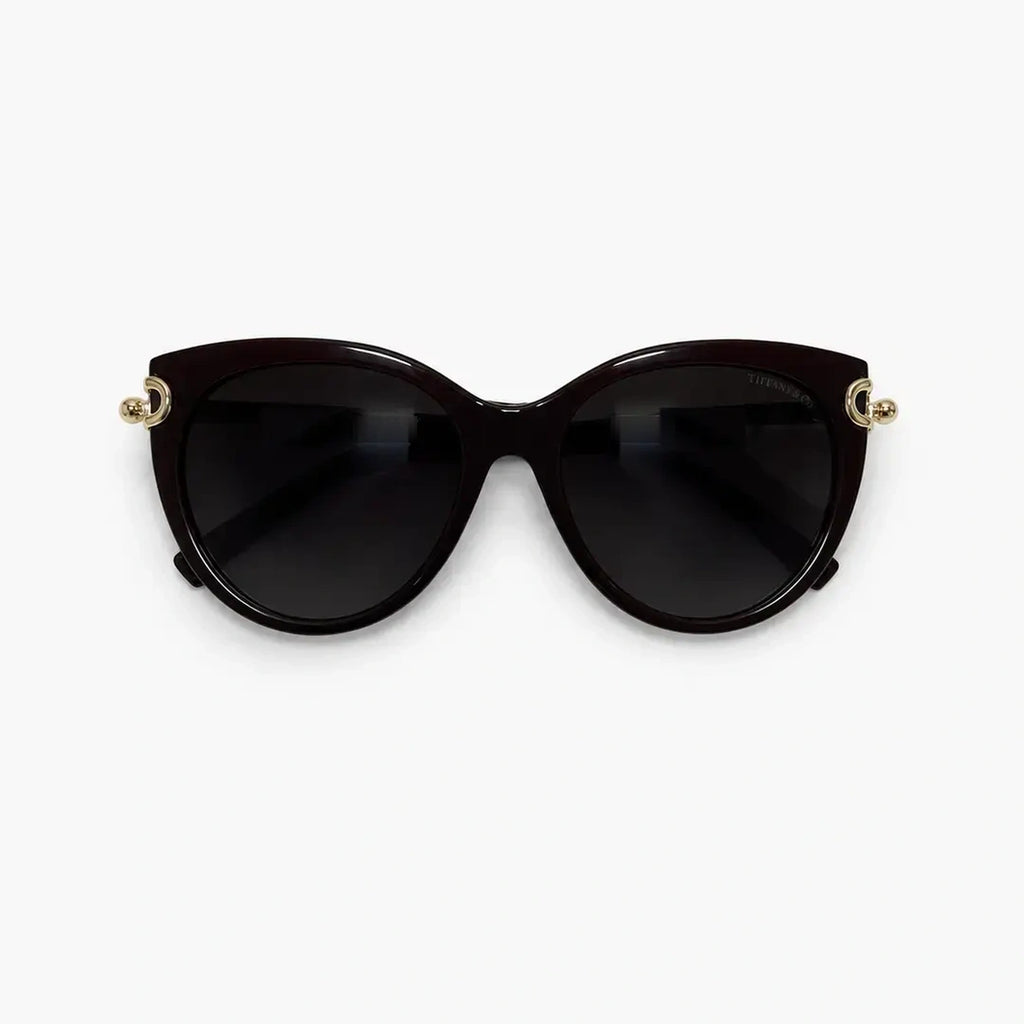 Tiffany HardWear Cat-Eye — Burgundy/Gold sunglasses product view 4