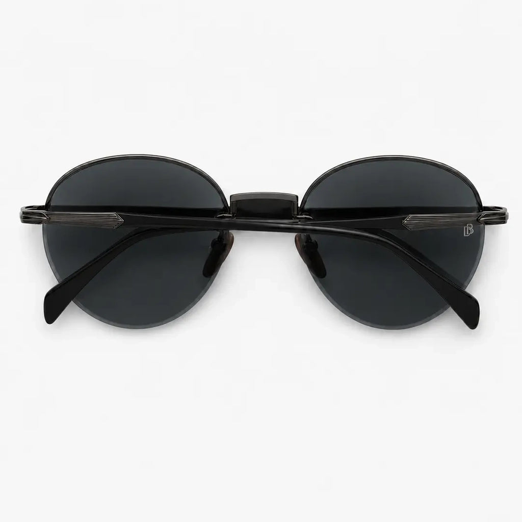 David Beckham DB7144/S Semi-Rimless Round — Gunmetal sunglasses product view 5