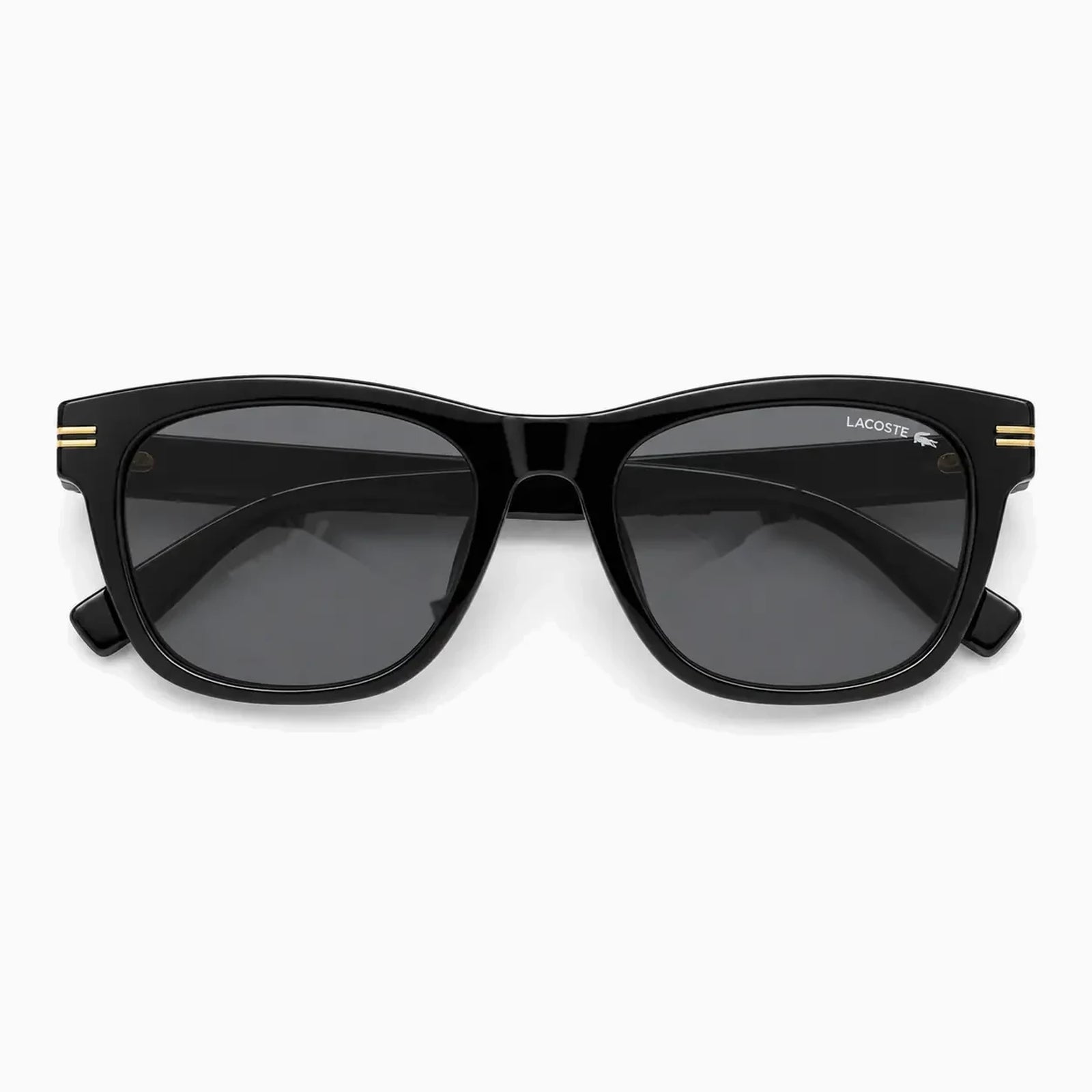 Lacoste Double-Stripe Square — Black sunglasses product view 5