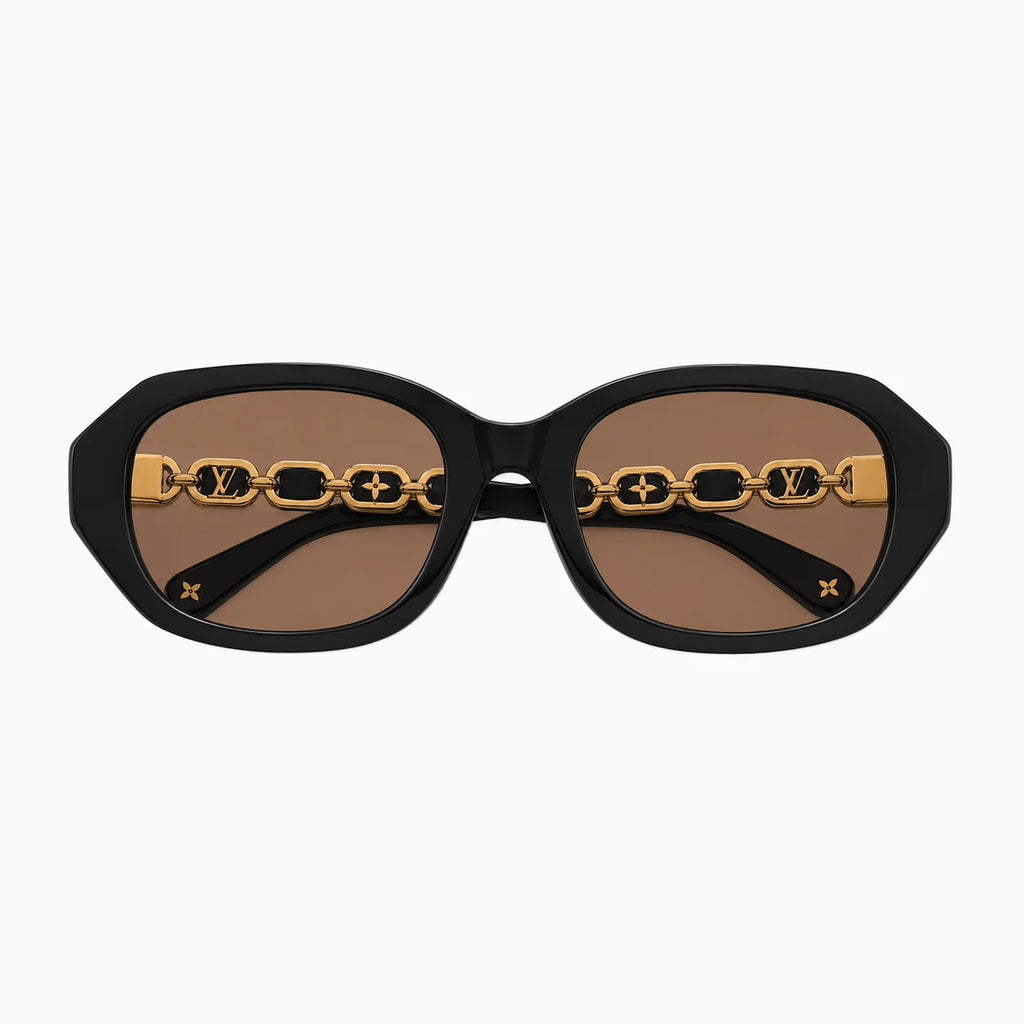 Louis Vuitton My LV Chain Two Classique Square — Black/Gold sunglasses product view 5