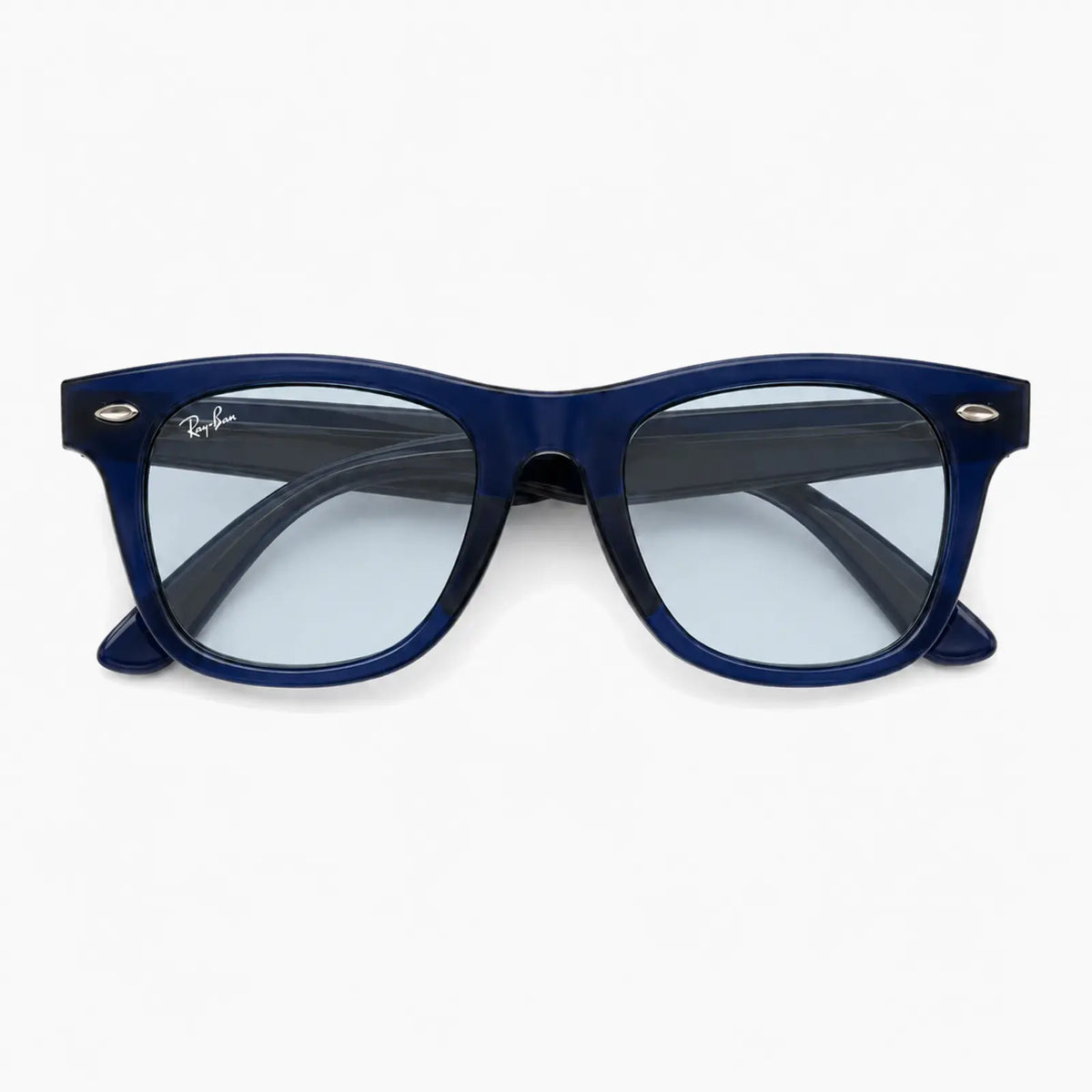 Ray-Ban Mega Wayfarer II — Transparent Dark Blue sunglasses product view 5