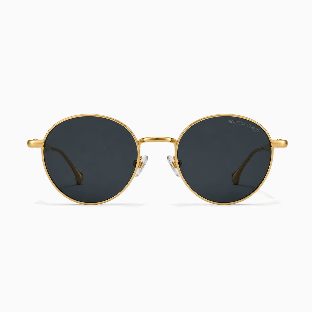 Bottega Veneta BV1389S Light Ribbon Round — Gold / Blue front view