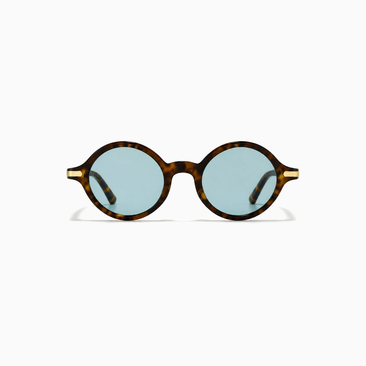 Cartier Trinity Round — Tortoise / Blue front view