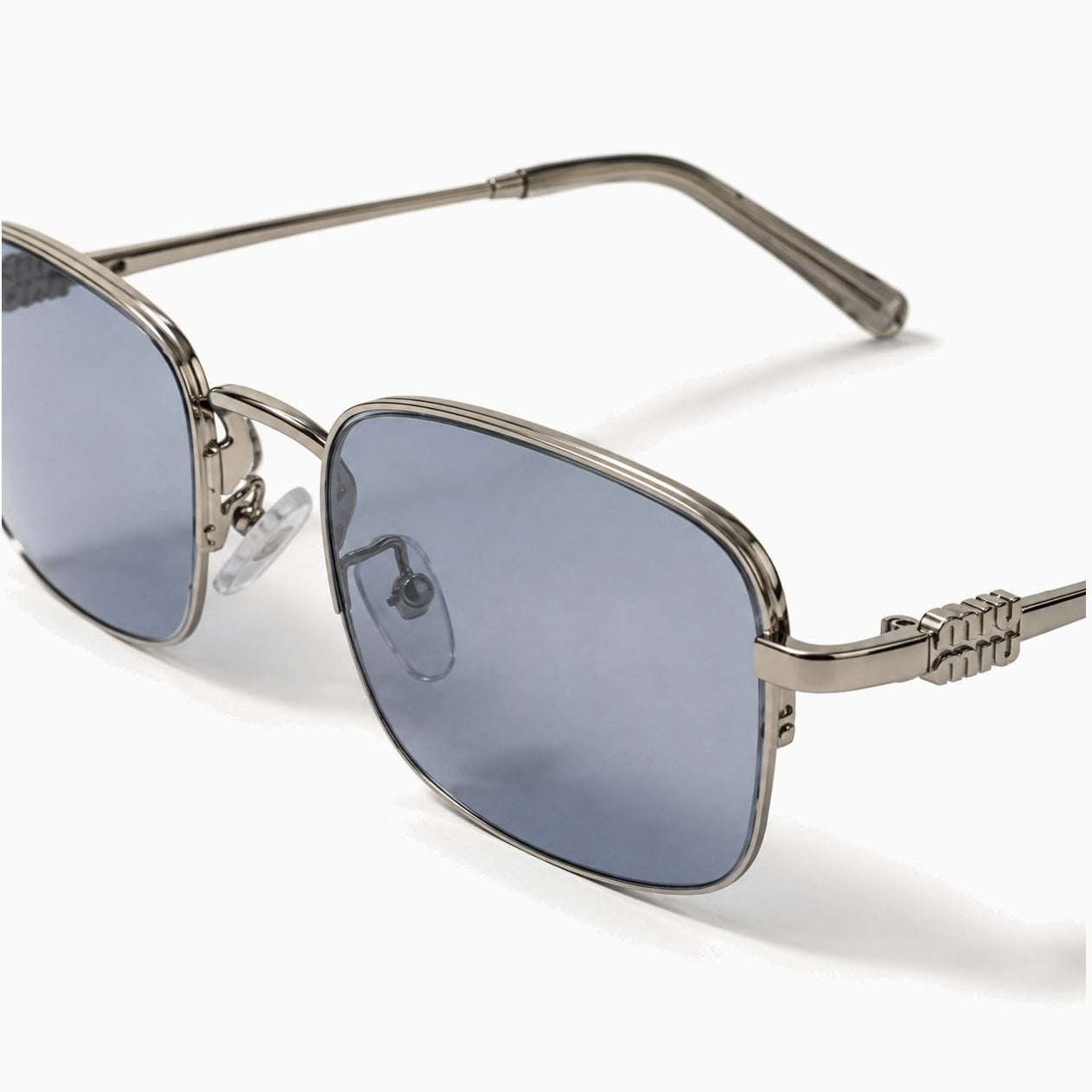 Miu Miu MU 54ZS — Silver / Grey close view