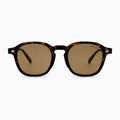 MOSCOT ARTHUR SUN — Dark Tortoise / Brown front view
