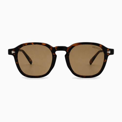 MOSCOT ARTHUR SUN — Dark Tortoise / Brown front view