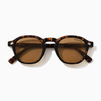 MOSCOT ARTHUR SUN — Dark Tortoise / Brown close view