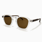 MOSCOT ARTHUR SUN — Crystal / Brown close view