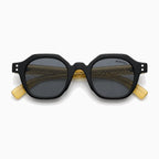 MOSCOT BAITSIM SUN — Black / Champagne / Smoke close view