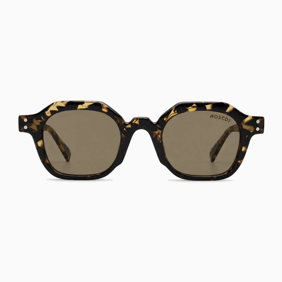 MOSCOT BAITSIM SUN — Blonde Tortoise / Brown front view