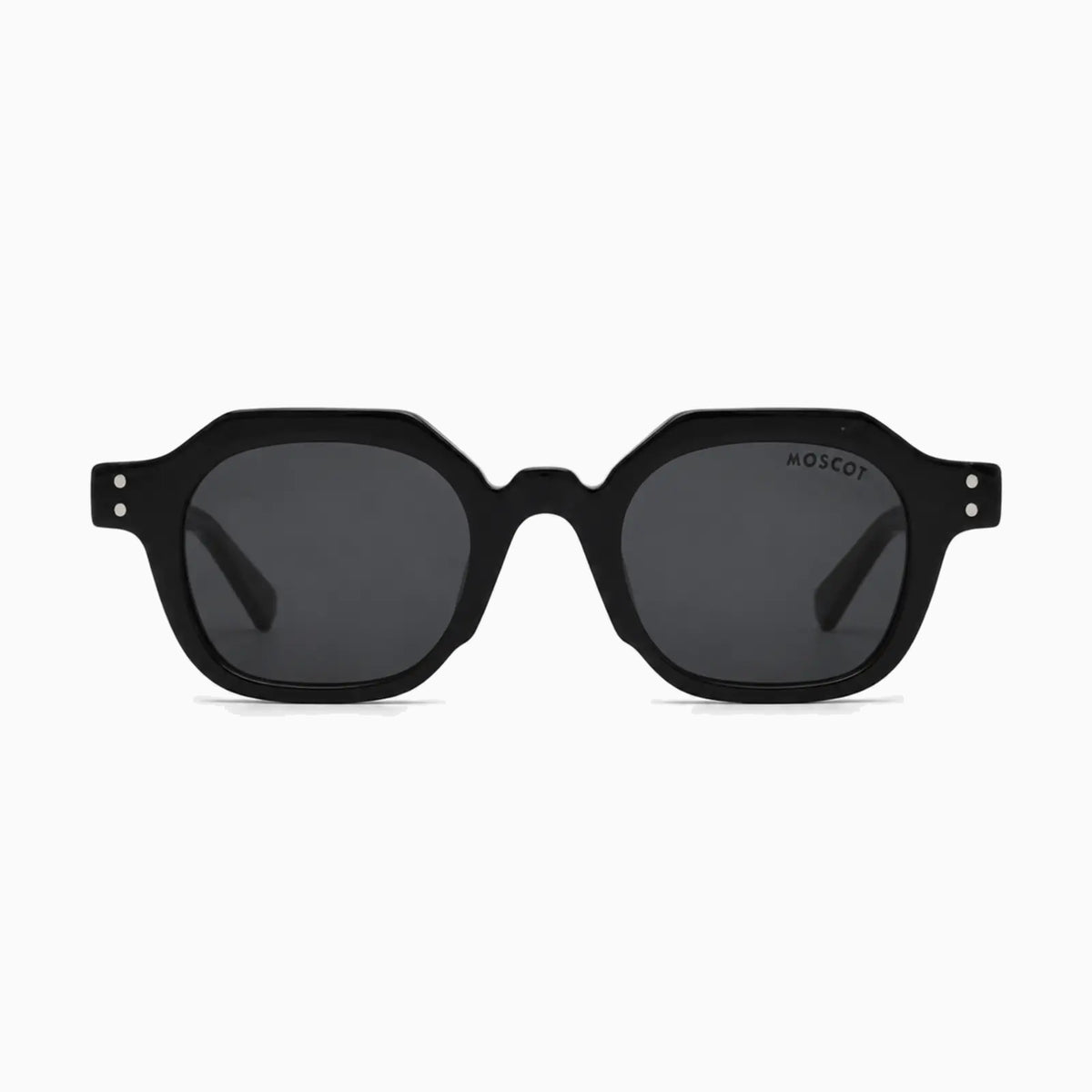 MOSCOT BAITSIM SUN — Black / Smoke front view