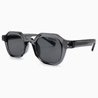 MOSCOT BAITSIM SUN — Transparent Smoke Grey / Smoke close view