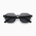 MOSCOT BAITSIM SUN — Transparent Smoke Grey / Smoke close view