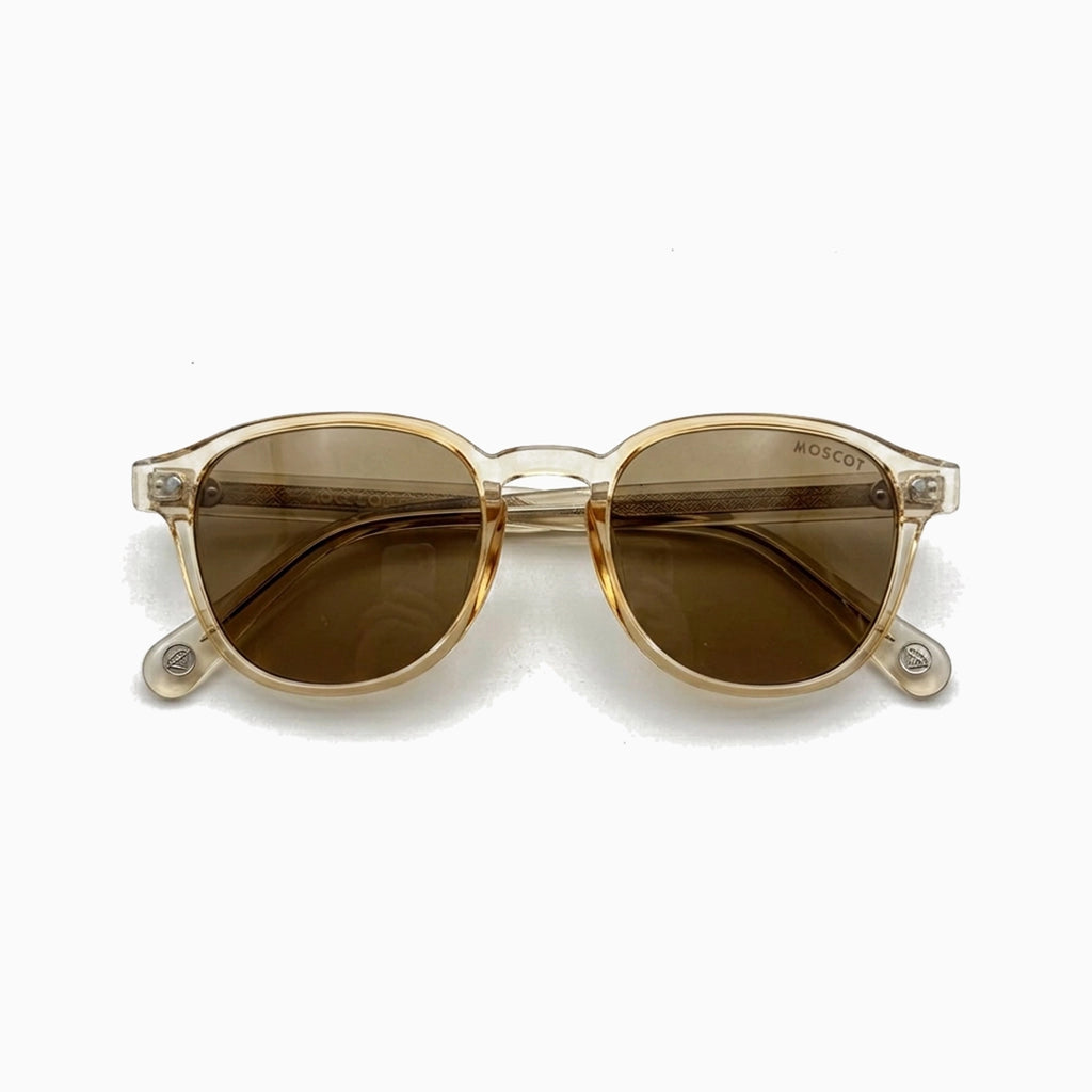 MOSCOT BRUDE SUN — Light Champagne / Brown front view