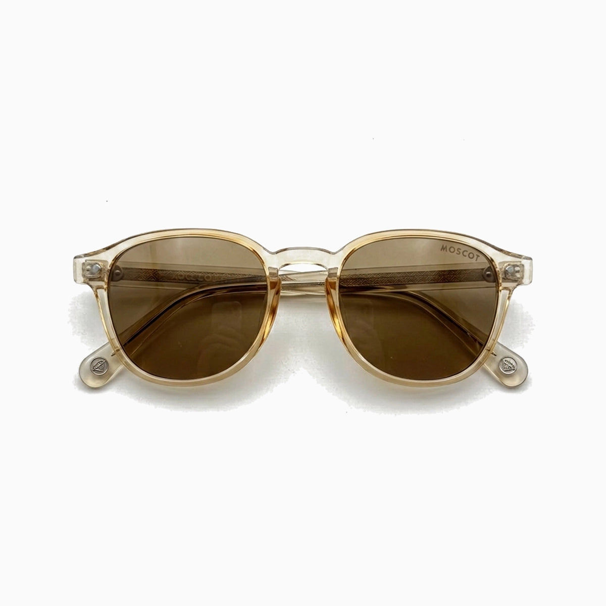 MOSCOT BRUDE SUN — Light Champagne / Brown front view