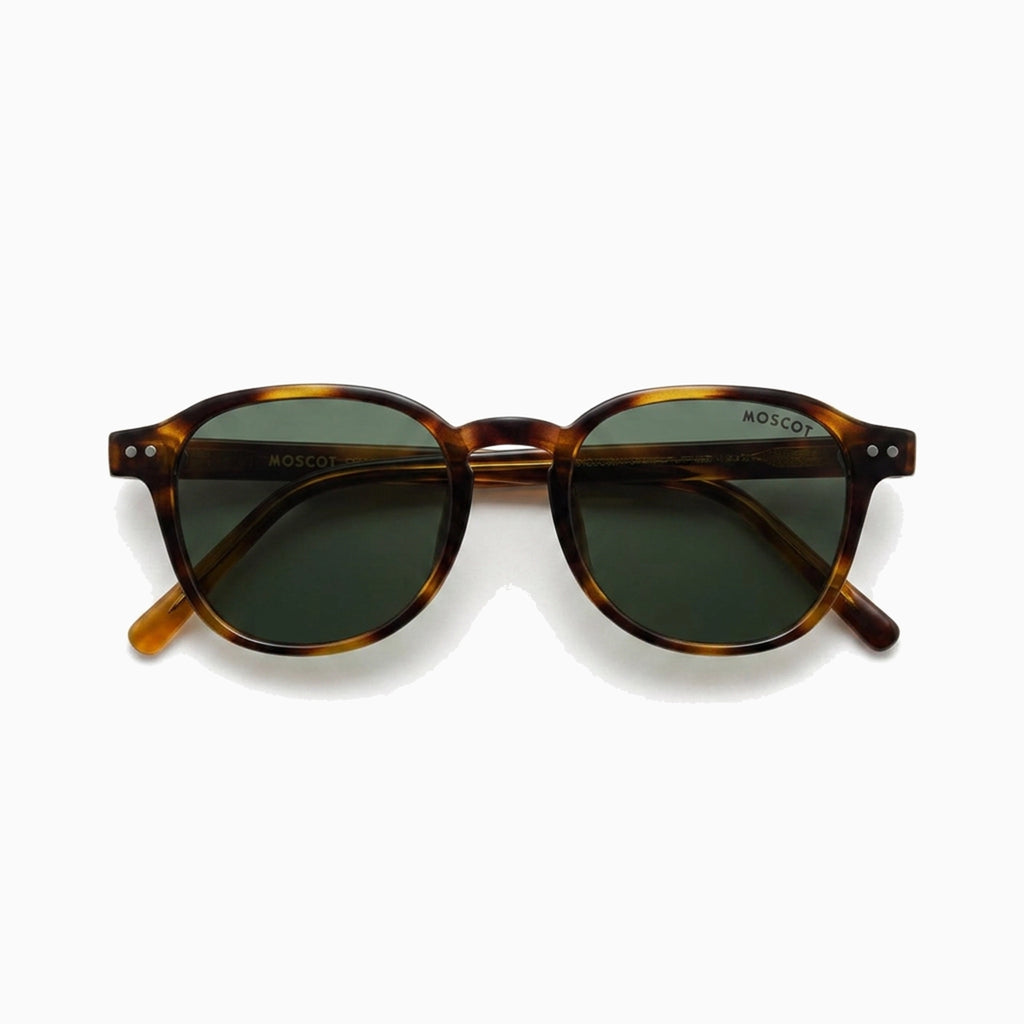 MOSCOT BRUDE SUN — Tortoise / Green product view