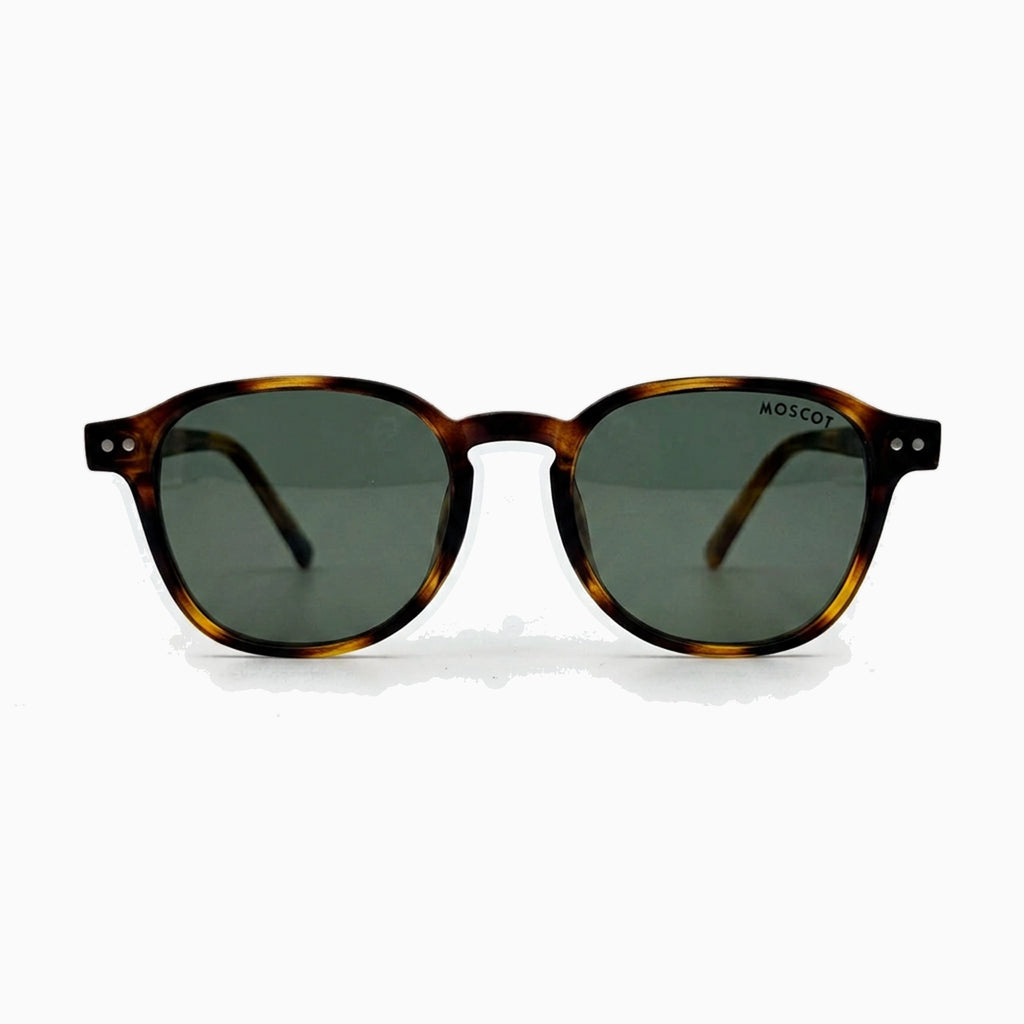 MOSCOT BRUDE SUN — Tortoise / Green product view