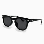 MOSCOT GELT SUN — Black Crystal / Smoke close view