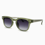 MOSCOT GELT SUN — Olive Crystal / Purple Gradient close view