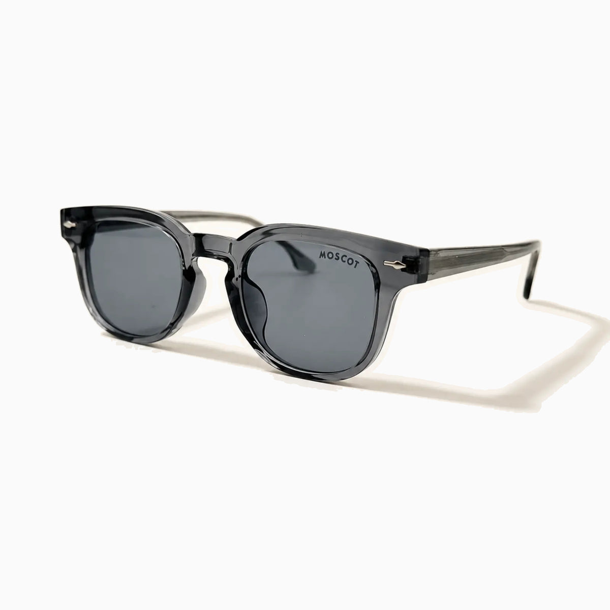 MOSCOT GELT SUN — Smoke Crystal / Smoke close view