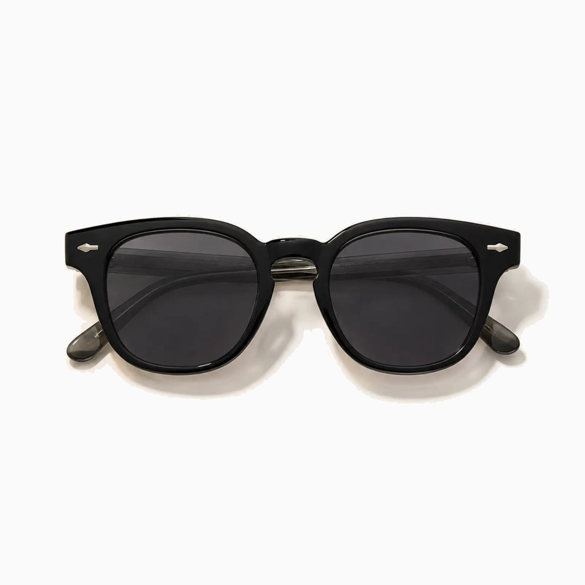 MOSCOT GELT SUN — Jet Black / Smoke close view