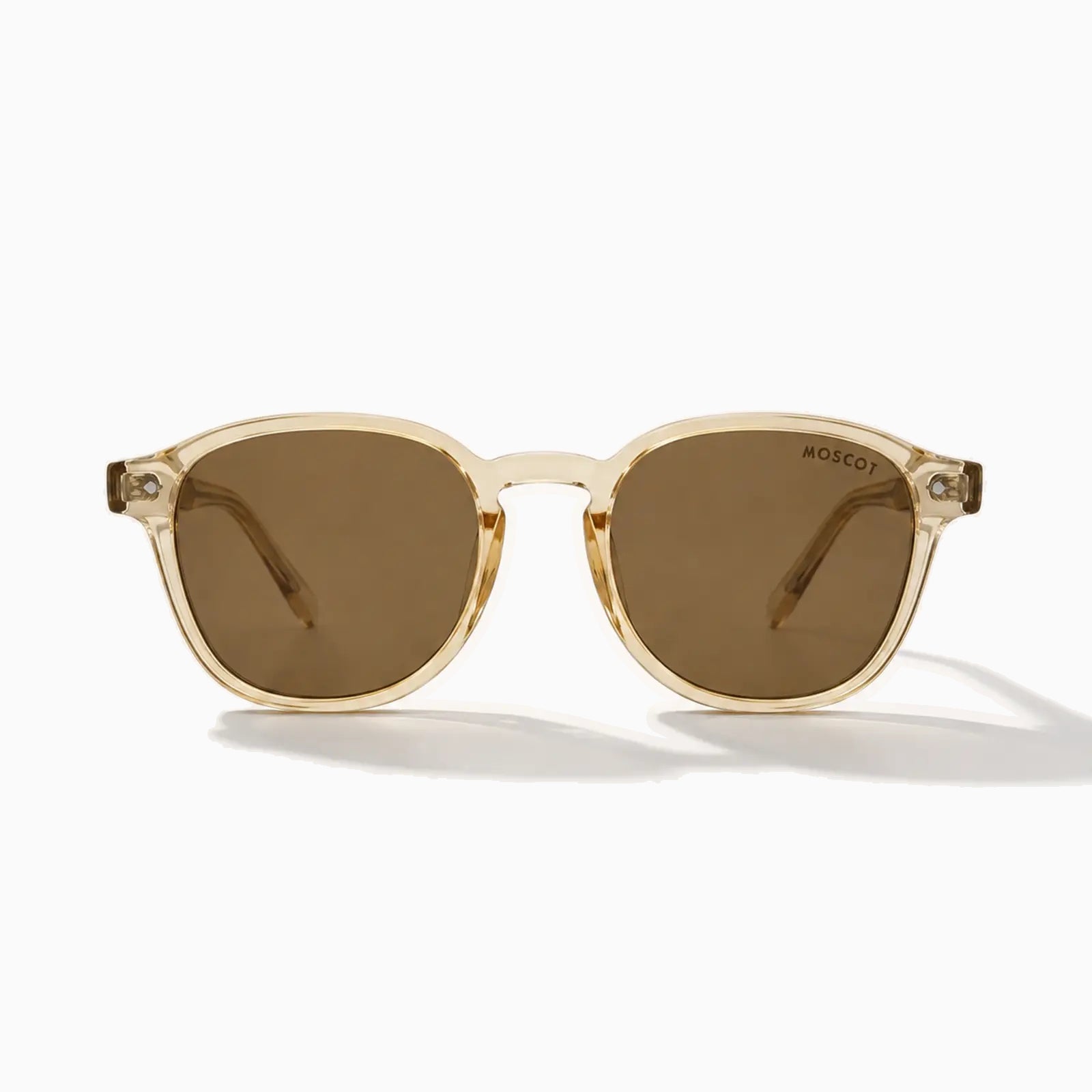 MOSCOT LEMTOSH SUN — Champagne Crystal / Brown front view