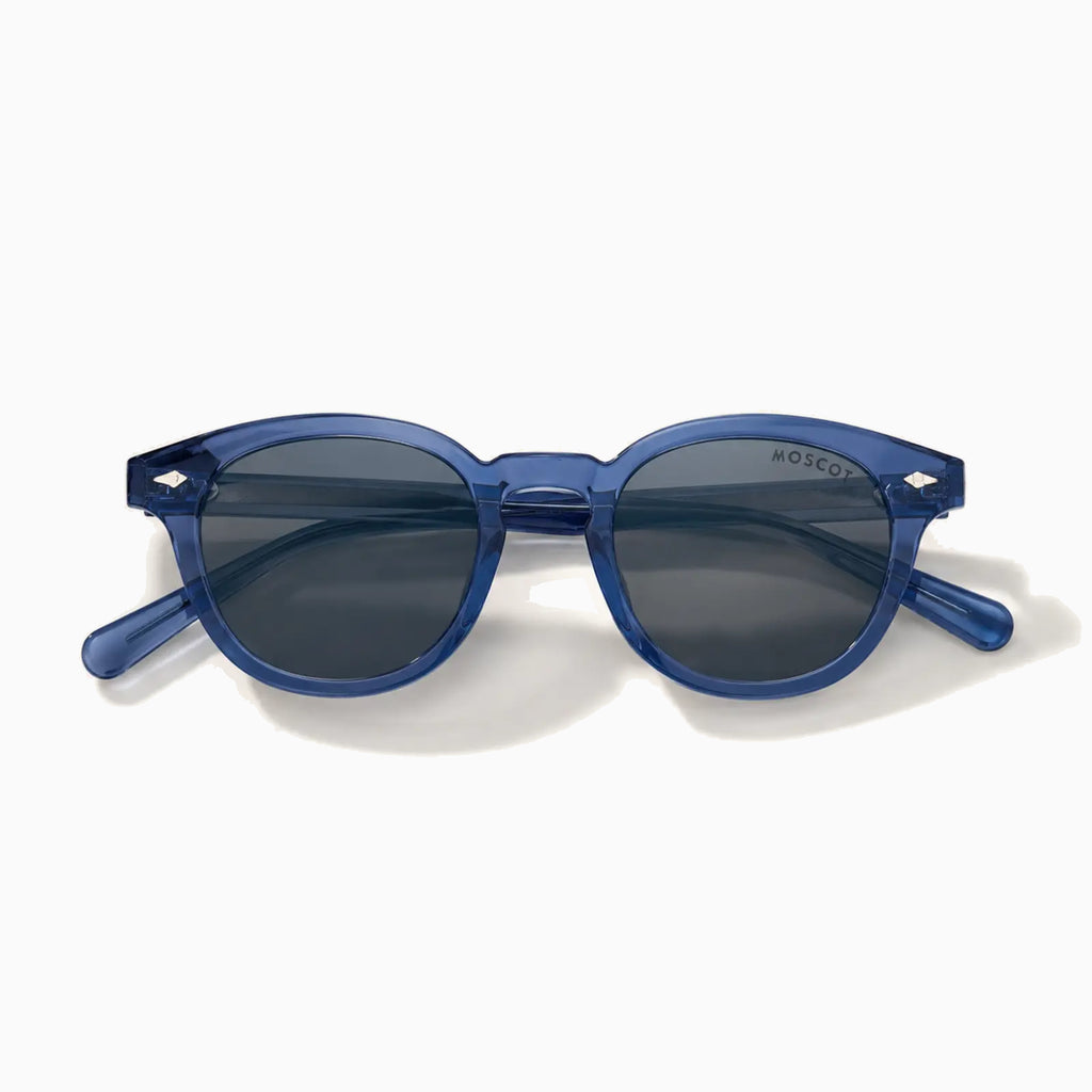 MOSCOT LEMTOSH SUN — Blue Crystal / Smoke close view