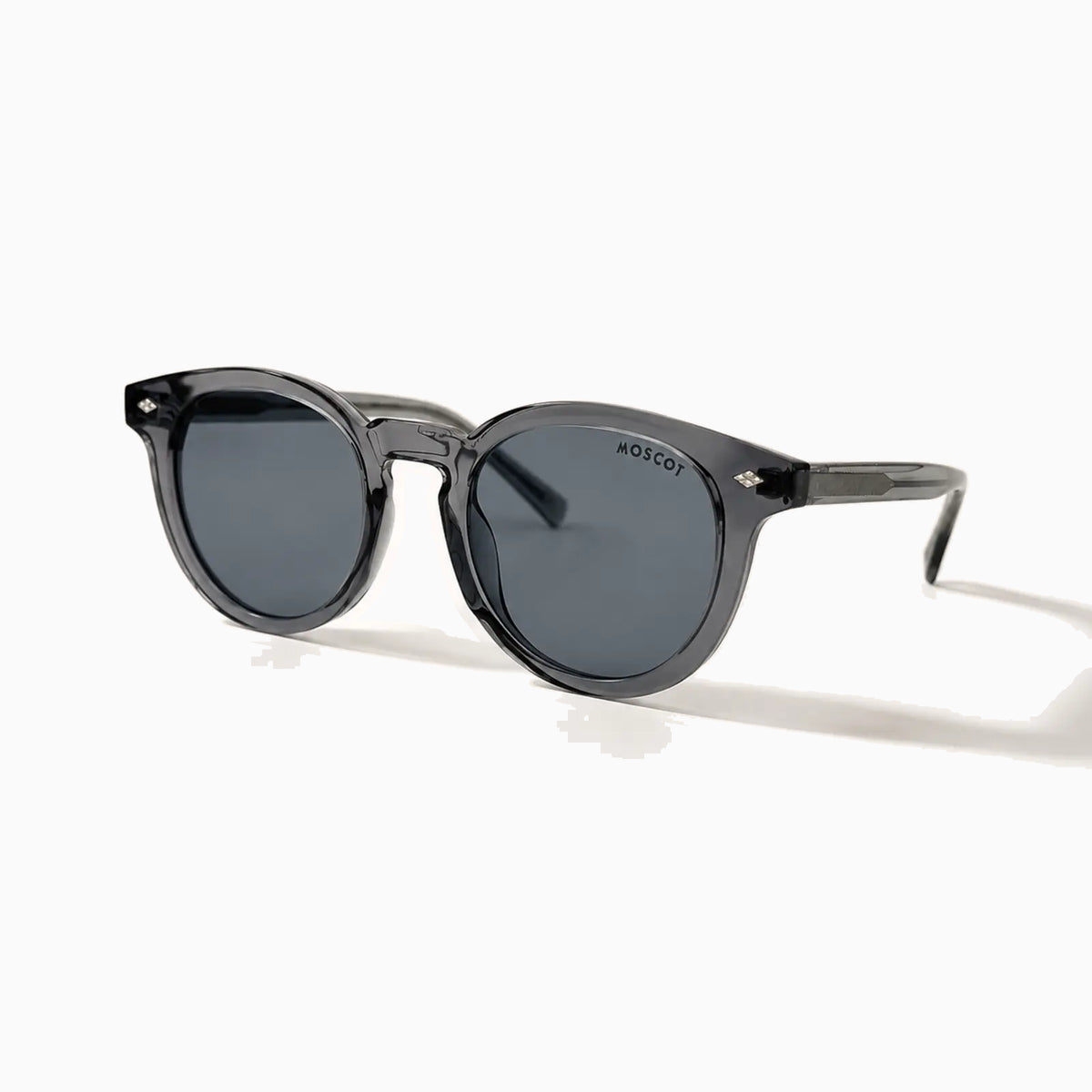 MOSCOT LEMTOSH SUN — Slate Crystal / Smoke close view
