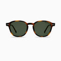 MOSCOT MILTZEN SUN — Tortoise / Green front view