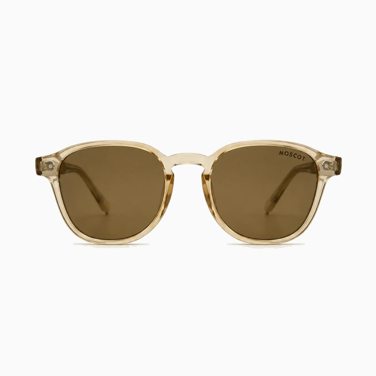 MOSCOT MILTZEN SUN — Champagne Crystal / Brown front view