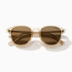 MOSCOT MILTZEN SUN — Champagne Crystal / Brown close view