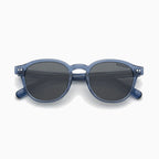 MOSCOT MILTZEN SUN — Transparent Blue / Smoke close view
