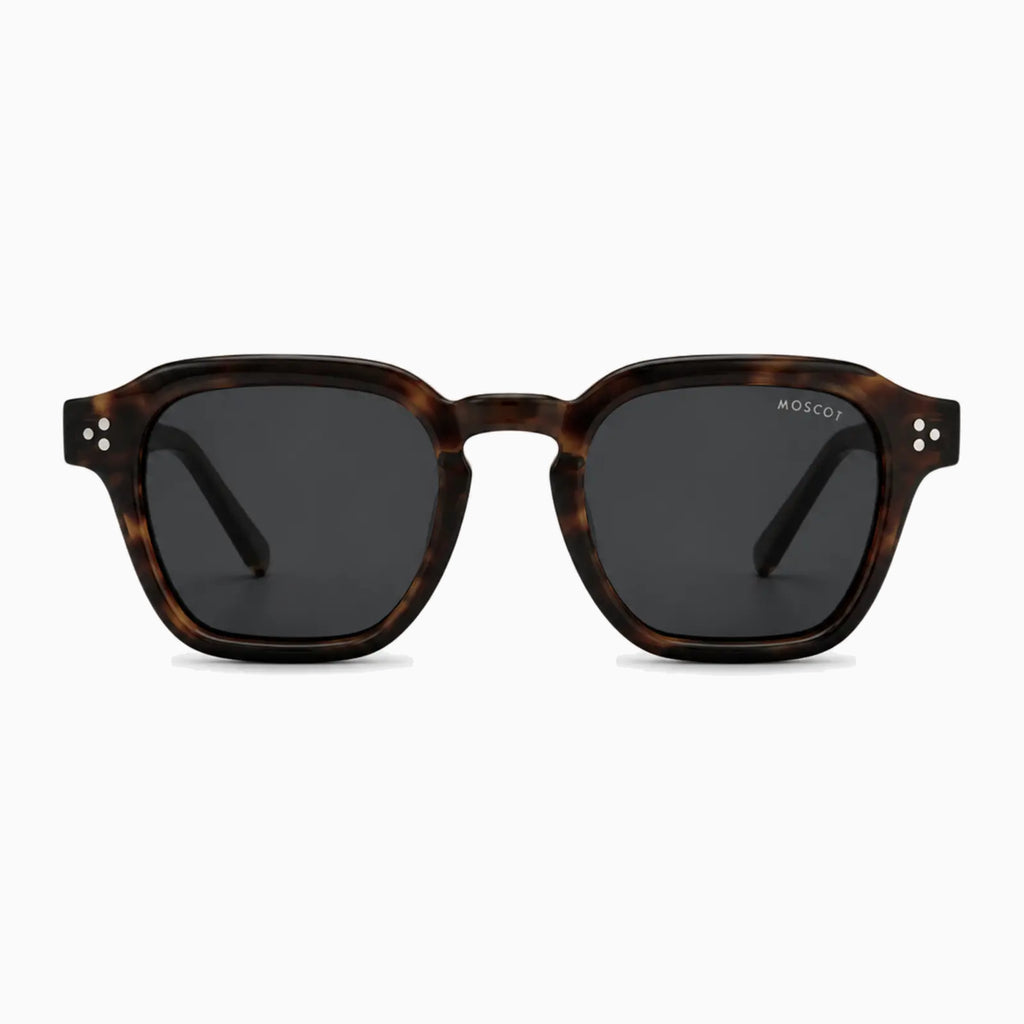 MOSCOT MOMZA SUN — Dark Havana / Smoke front view