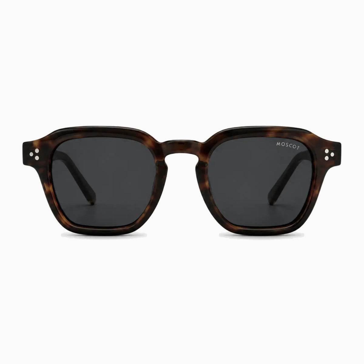 MOSCOT MOMZA SUN — Dark Havana / Smoke front view