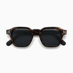 MOSCOT MOMZA SUN — Dark Havana / Smoke close view